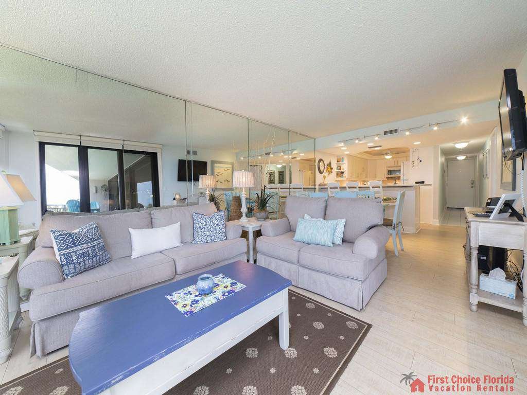 Anastasia Condo 303 Living Room to Kitchen
