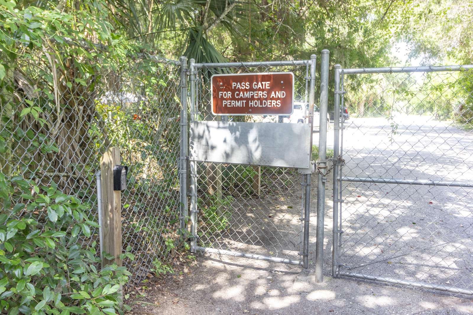 Gated entrance to Beach!