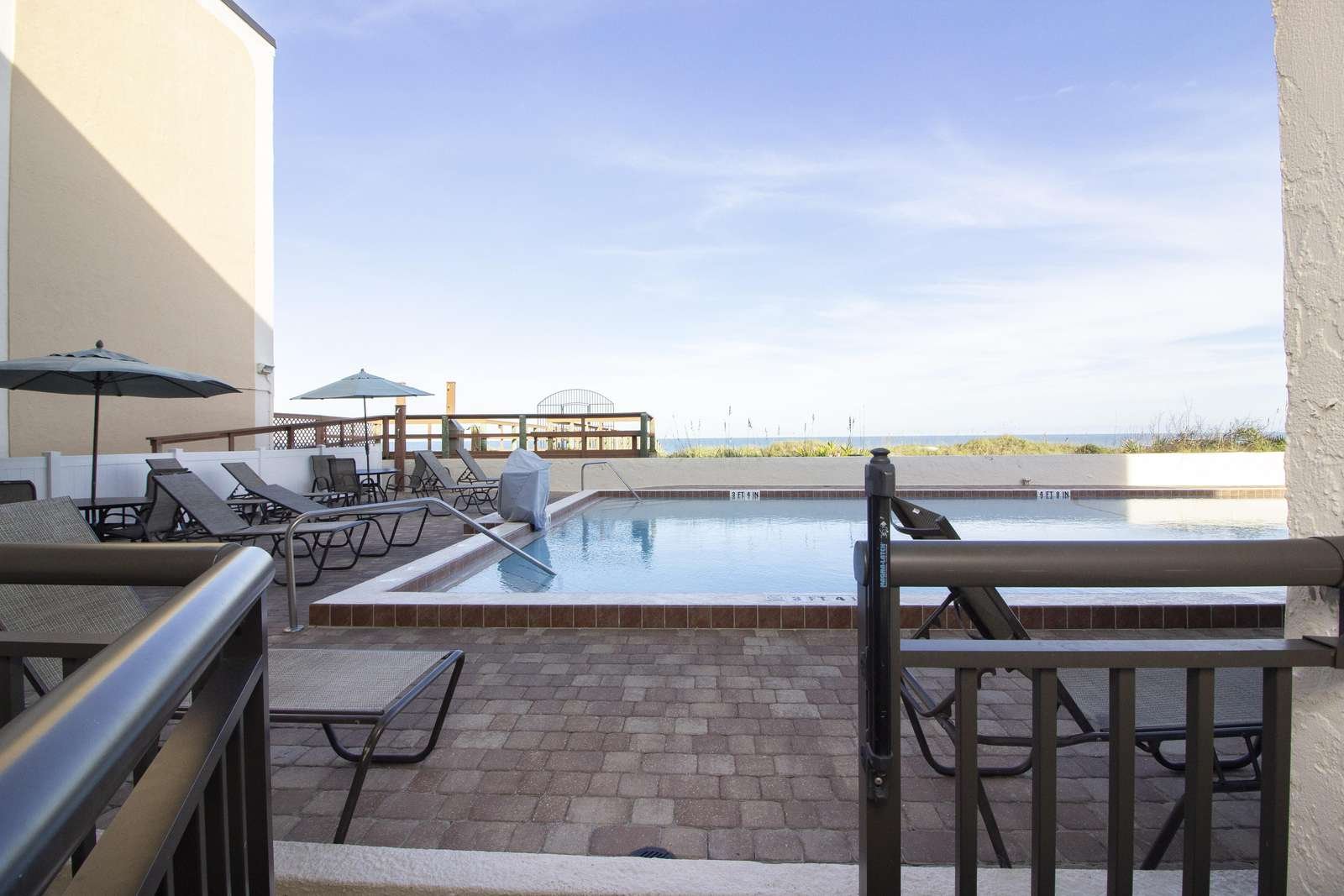 Private Gate leading to Pool Area and Beach Walk-over