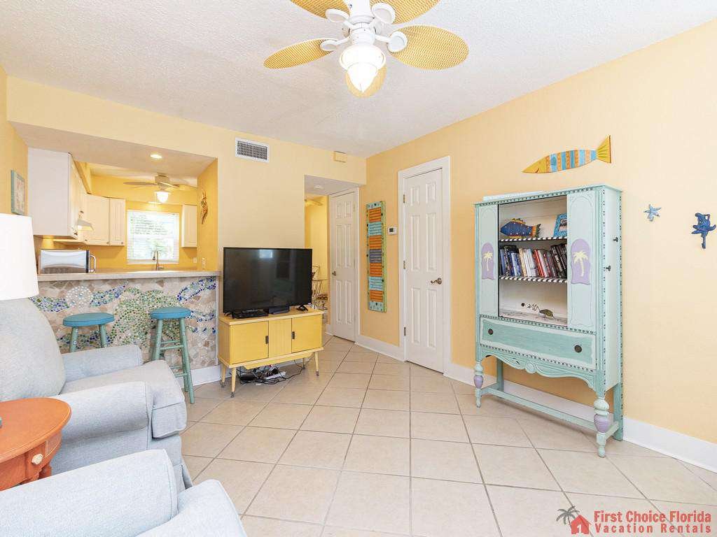 Coastal Cottage A Living Room with Television