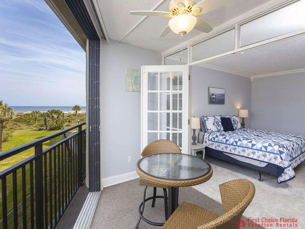 Anastasia 314 Patio to Bedroom with Ocean Views