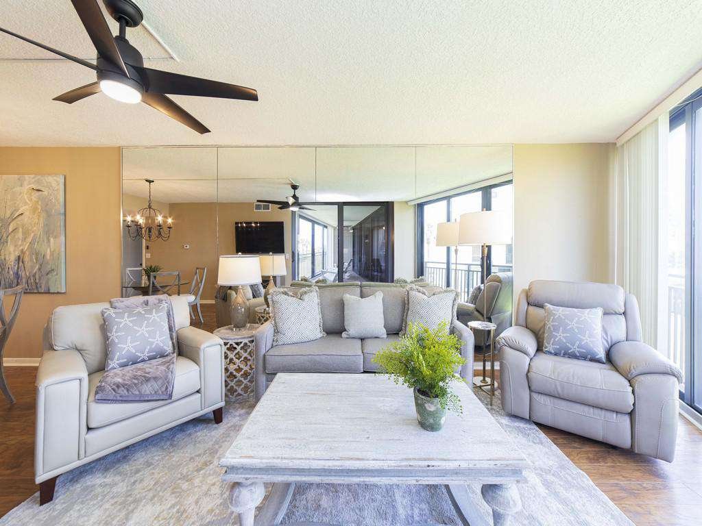 Anastasia Condos - Living Room with Ocean Views