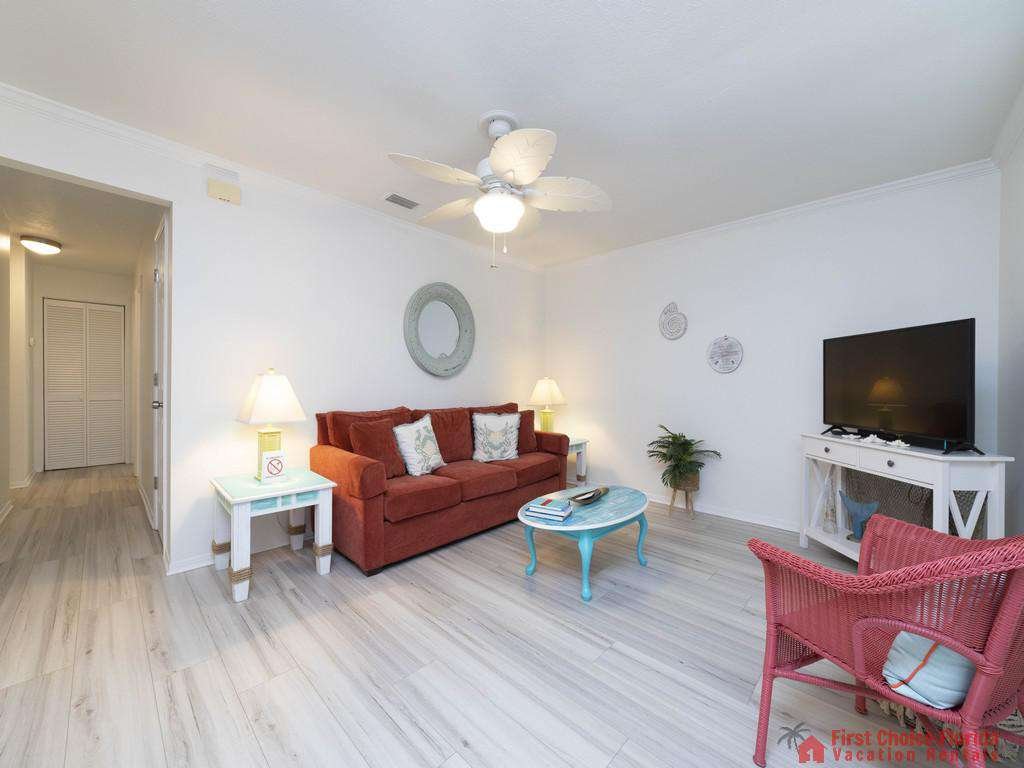 Seaside Villas 28 Living Room and Hall
