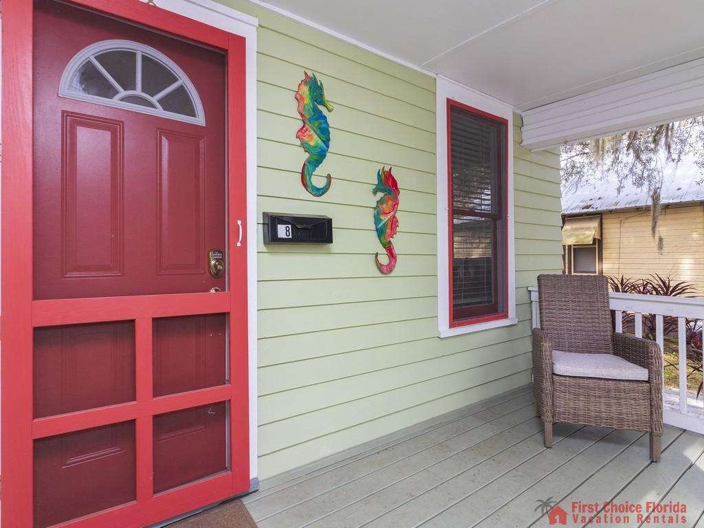 Seahorse Cottage Front Door Entry